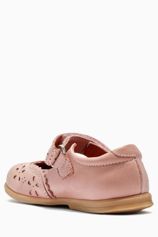 Pink Leather Shoes (Younger Girls)